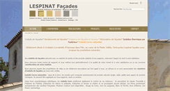 Desktop Screenshot of lespinat-facades.com