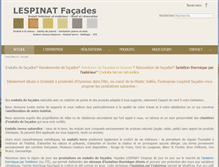 Tablet Screenshot of lespinat-facades.com